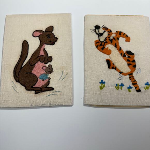 Vintage Winnie the Pooh and Friends Embroidery 1970's Handmade - Picture 3 of 14